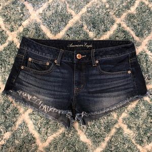 American Eagle festival shortie jean shorts